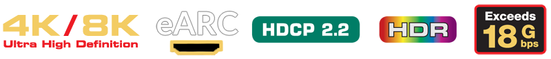 Audioquest HDMI 4K logos