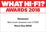 What Hi-Fi? MOON MiND2 Award 2018