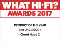 Best DAC £1000+ & Product of the Year & Best DAC £1200+ - What Hi-Fi? Awards 2017/2018