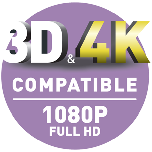 QED 3D & 4K Compatible