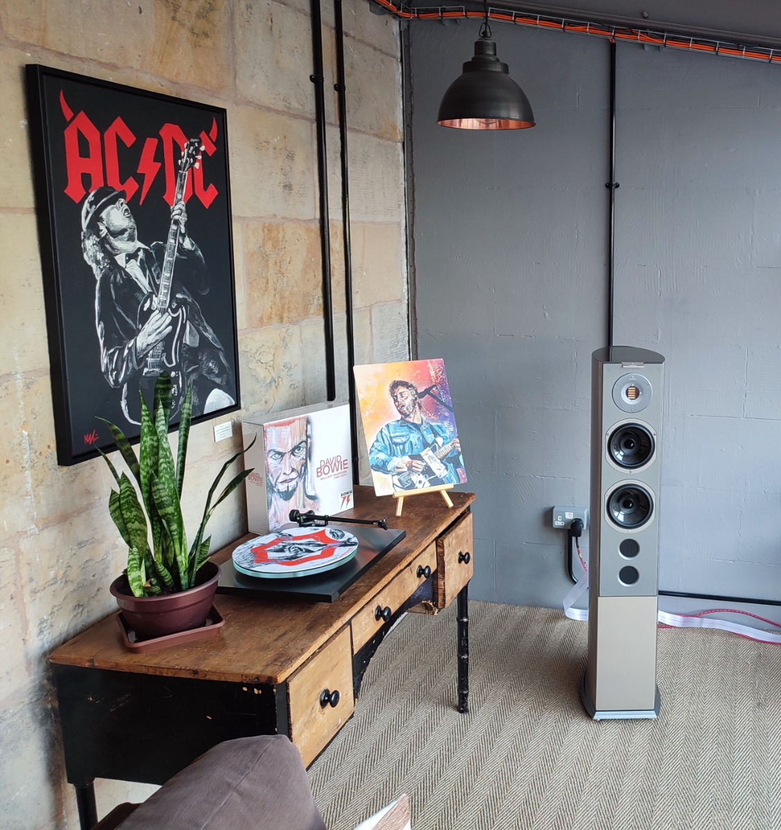 AC DC Donington 1991 concert playing through Nordost Red Dawn 3 loom at Loud and Clear
